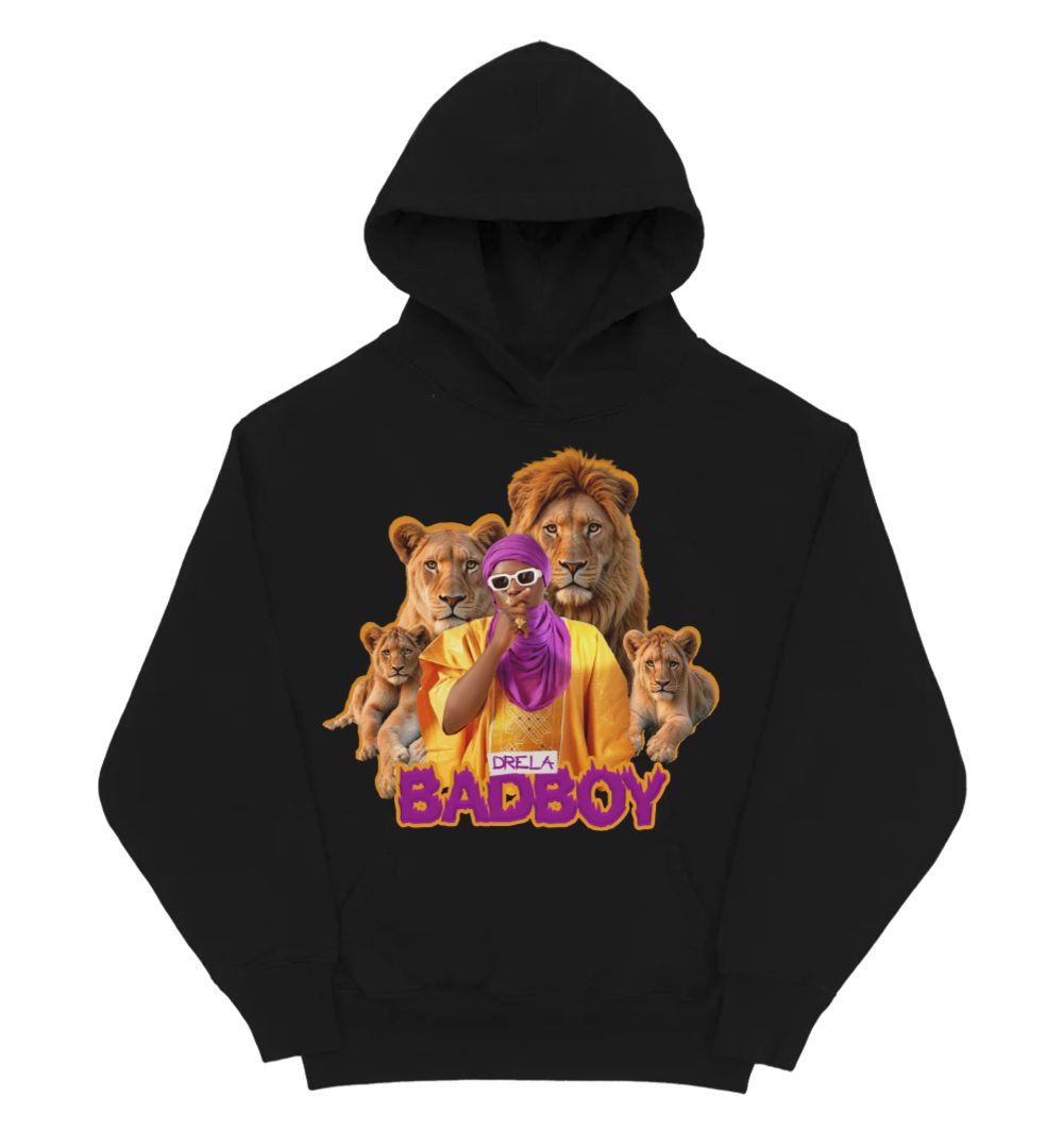 DRELA BADBOY BLACK LIONS HOODIE - Image 3