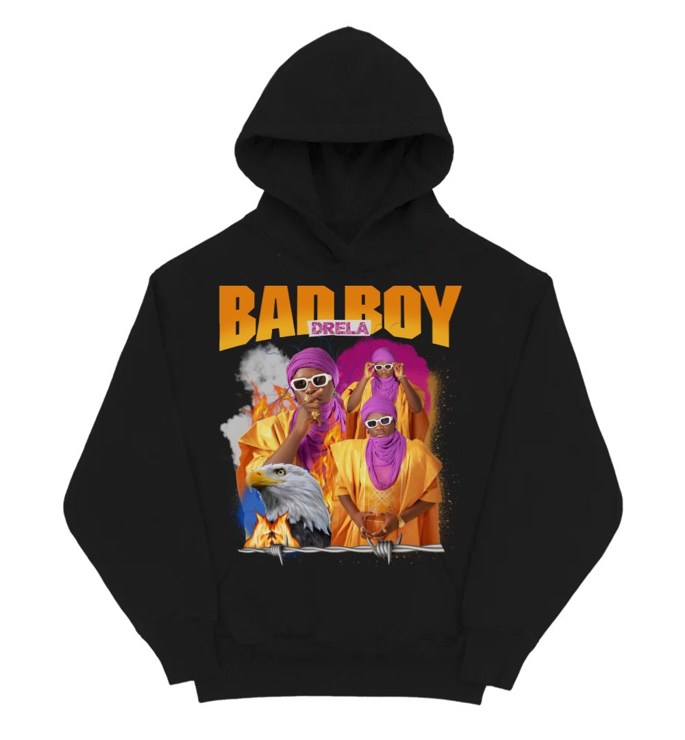 DRELA BADBOY BLACK EAGLE HOODIE - Image 2