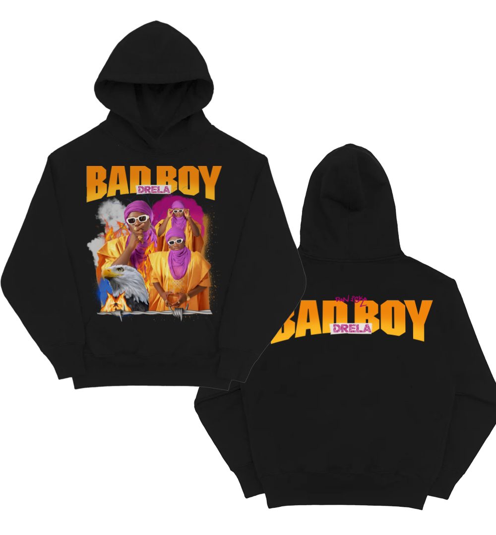 DRELA BADBOY BLACK EAGLE HOODIE