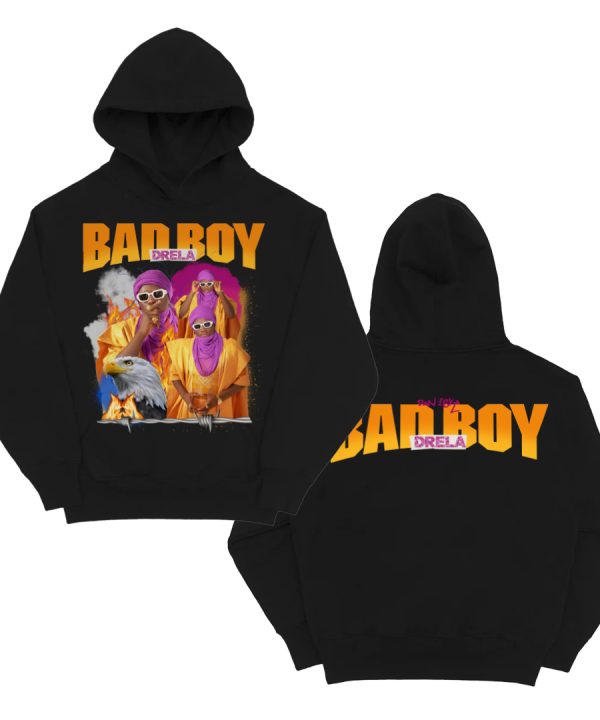 DRELA BADBOY BLACK EAGLE HOODIE