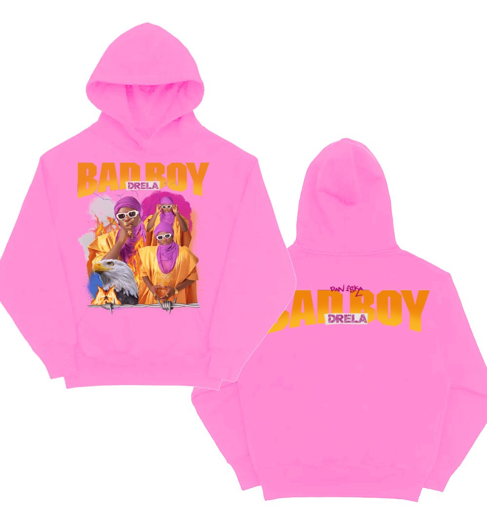 DRELA BADBOY PINK EAGLE HOODIE