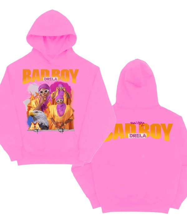 DRELA BADBOY PINK EAGLE HOODIE